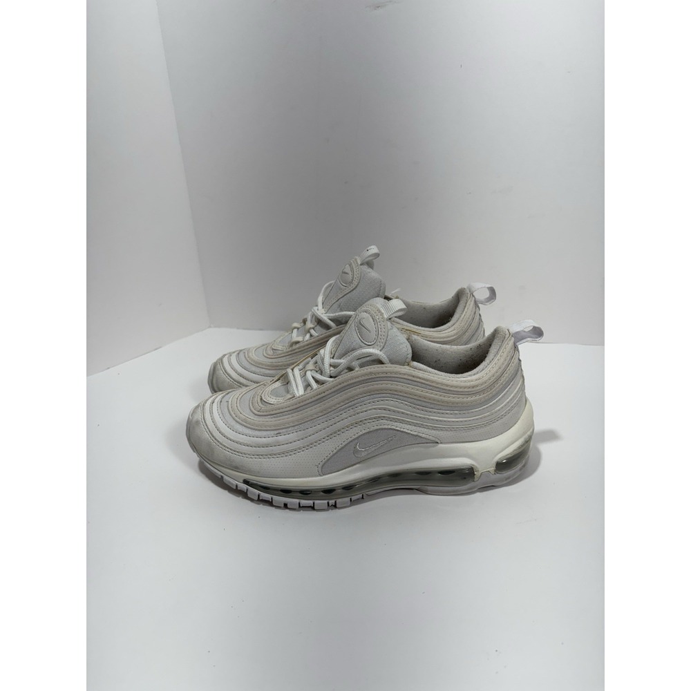 Nike Air Max 97 (GS) Big Kids' 4 Y Shoes White-Metallic Silver 921522-104 Shoes